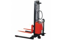 Gerbeur semi électrique longerons encadrant haute levée