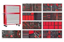 Servante d&amp;#039;atelier complète large avec coffre top XXL 729 outils MW Tools MWE799G36