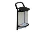 Poubelle vigipirate avec couvercle anti-pluie