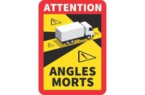 Autocollant angle mort camion
