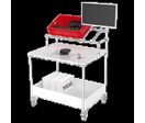 Poste de montage sur roulettes &amp; bac stockage | TRILOGIQ SA