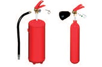 Extincteur à pression permanente à Poudre et CO2 - Supports pour extincteur 