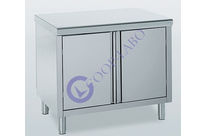 Meuble inox 2 portes 700 x 1 000 mm