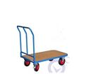 Chariot de manutention repliable plateau bois