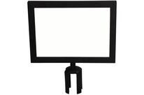 Manutan Expert - Porte-affiche A4 Horizontal Noir - Acier - Diamètre 76mm - Idéal Entrepôt Tertiaire