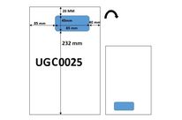 100 Feuilles A4 avec étiquette intégrée 85 x 45 mm pour ebay
