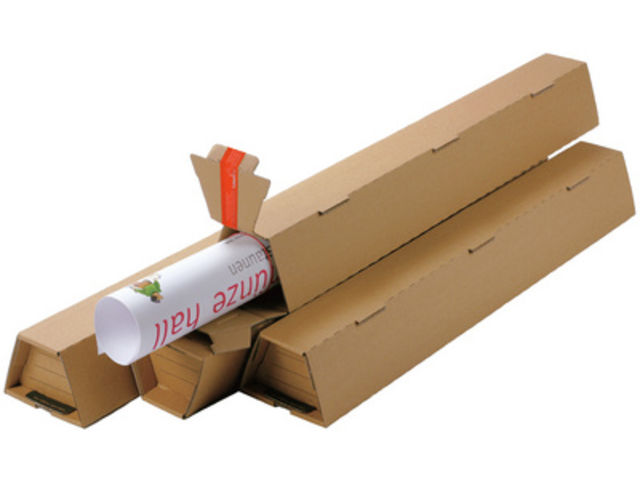 Tube d'expédition en trapèze taille 4 dim externes :(H)82x(L)665x(l)112/60 mm