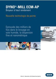 La nouvelle série de broyeurs à billes DYNO-MILL ECM-AP