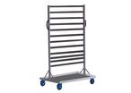 Matador - Chariot Acier pour Bacs - 150 kg - 880 mm L x 630 mm l x 1530 mm H - 1 Plateau - Gris