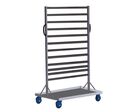 Matador - Chariot Acier pour Bacs - 150 kg - 880 mm L x 630 mm l x 1530 mm H - 1 Plateau - Gris