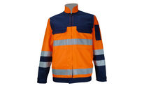 Blouson haute visibilité TYPHON Marine/Orange Fluo