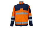 Blouson haute visibilité TYPHON Marine/Orange Fluo