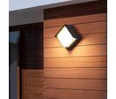 Applique Murale LED CCT 15W Noire Carrée IP65 avec Cache - 3000K/4000K/6500K