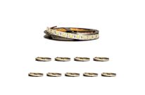 Pack de  10 - Bandeau LED 12V 5M 5050 60LED/m - Blanc Chaud 2300K - 3500K / IP20