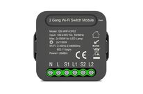 Module Double Interrupteur - Noir / Wifi