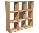 Meuble De Rangement 9 Cases Maxicube - Hêtre - Artarredi