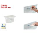 GN1/9 - PROFONDEUR 100 MM (HACCP) / SANS BPA - LABEL IML - SANS COUVERCLE