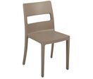 Chaise Plastique Recyclé Sai Go Green Scab 4 Pieds Taupe