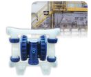Pompe à diaphragme en PVDF, E/S 1/2'', membranes en Téflon