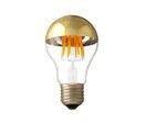 Ampoule E27 LED Filament 7W A60 Avec Reflet - Blanc Chaud 2300K - 3500K / Argent