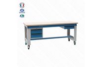 Etabli mobile avec tablette et caissons suspendus 1 et 2 tiroirs | Armabo - ML2