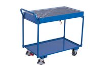 Chariot à plateaux tôlés/bac de rétention