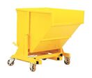 Goubard - Benne à basculement 960L Acier Jaune - 4 Roulettes - Charge 1800kg - Mobile