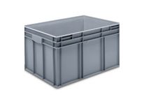 Bac gerbable norme europe 800x600x425 mm Plein - Poignées fermées