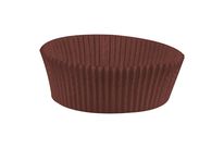 Caissette plissée ronde papier brun n°1209 x 1000 Firplast