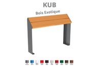 Assis debout KUB Bois Exotique Largeur 1200 mm