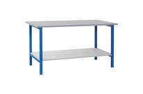 Sofame - Établi Fixe L2000 P750 H820mm - Plateau Hêtre Multiplis 24mm - Charge 500kg - Bleu - Éco-responsable