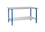 Sofame - Établi Fixe L2000 P750 H820mm - Plateau Hêtre Multiplis 24mm - Charge 500kg - Bleu - Éco-responsable