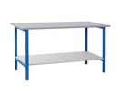 Sofame - Établi Fixe L2000 P750 H820mm - Plateau Hêtre Multiplis 24mm - Charge 500kg - Bleu - Éco-responsable