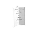 Porte menus/visuels triptyque 300 x 210 mm - 3 Faces