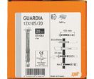 051061 Cheville GUARDIA 12 x 105 / 20 (garde corps) - Boîte de 20 