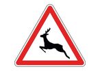 Panneau passage d'animaux sauvages - A15b