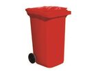 Poubelle de tri sélectif 120 Litres Rouge | B120LROUL Rouge