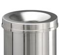 Corbeille anti-feu en acier inoxydable 15L