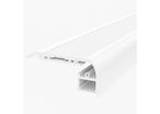 Nez de Marche Alu 2M Blanc pour Ruban LED 10mm