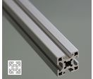 Profilé aluminium 25x25 fente 6 mm