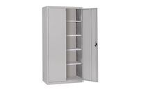 Acial - Armoire haute à portes battantes - 1980x1200x500mm Gris - 4 tablettes, 1000kg charge max, éco-responsable