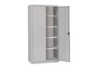 Acial - Armoire haute à portes battantes - 1980x1200x500mm Gris - 4 tablettes, 1000kg charge max, éco-responsable