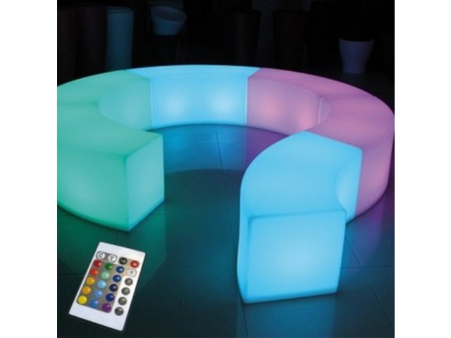 Banc lumineux LED + télécommande 