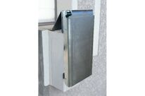 Butoir de quai fixe en acier zingué blanc avec amortisseur caoutchouc