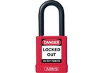 Abus - Cadenas de consignation rouge 40mm anse 38mm - Aluminium/Acier - Serrure Variée - Système de condamnation