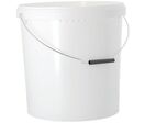 Seau plastique blanc - 20 L - Usage alimentaire - Recyclable