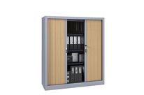 Armoire métal Classique hauteur 135 cm rideaux PVC classé au feu M1