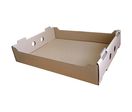 Caisse traiteur en carton kraft 370mm x 300mm x 70mm (x30) Firplast