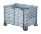 Manutan Expert - Caisse-palette plastique 550L Gris - Empilable, Usage Alimentaire, Charge 300kg, PEBD