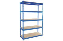 Manutan Expert - Rayonnage Charge Lourde Rapid 1 - 2440x1830x610mm - 5 Niveaux - 610kg/Niveau - Montage Sans Outils - Bleu RAL 5019